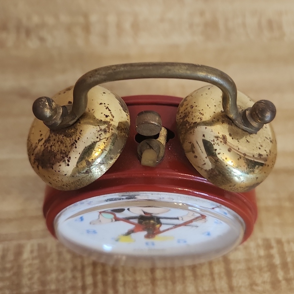 Vintage Bradley Mickey Mouse alarm clock.  - Picture 2 of 5